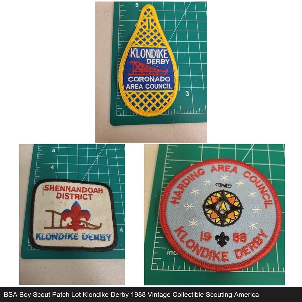 BSA Boy Scout Patch Lot Klondike Derby 1988 Vintage Collectible Scouting America